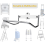 Ladder Rack Hanger, Storage Hook Wall Mount Multi-Purpose Garage Utility Heavy Duty 6