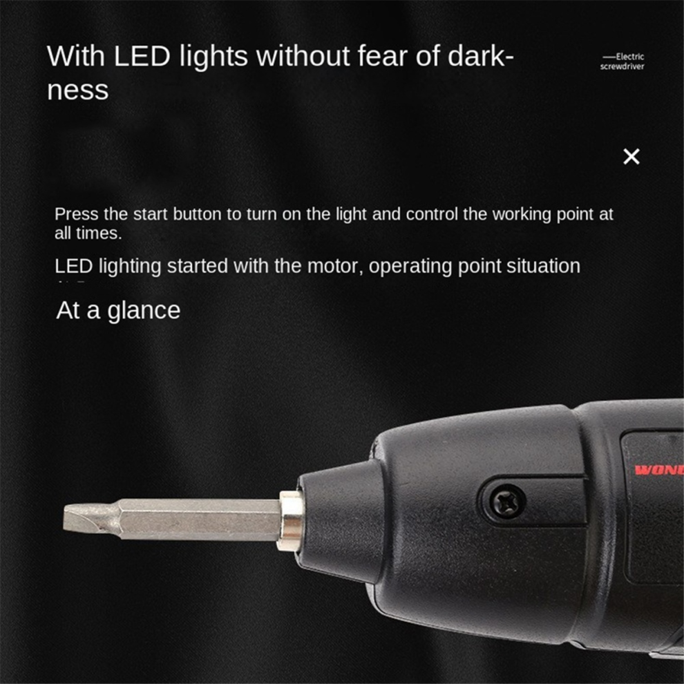 Household Electric Screwdriver Rechargeable Cordless Impact Drill Mini Set-image-OPC-PGJWJ9C-NEW