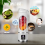 USB Rechargeable Portable Blender 8 Blade Mini Ice Crusher with Digital Display 3 Modes White 8