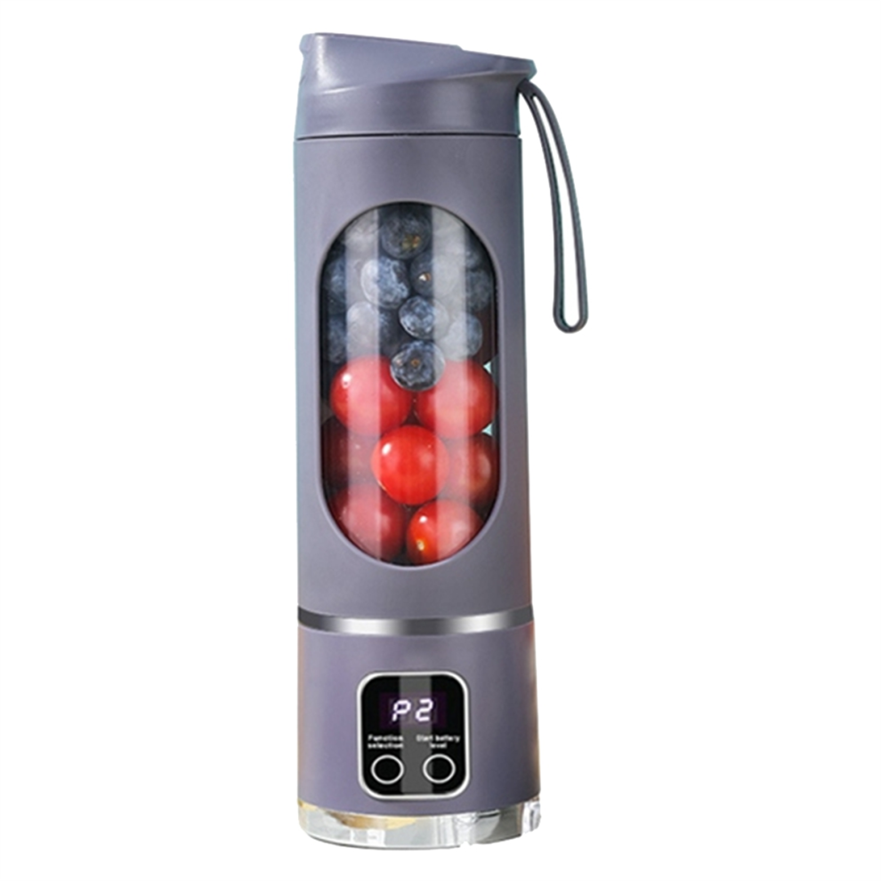 USB Rechargeable Portable Blender 8 Blade Mini Ice Crusher with Digital Display 3 Modes