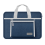 Bolsa impermeável para laptop, bolsa para tablet, pasta portátil para notebook de 13,3 a 14 polegadas, azul escuro + cinza 10