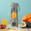 USB Rechargeable Portable Blender 8 Blade Mini Ice Crusher with Digital Display 3 Modes White 4