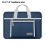 Bolsa impermeável para laptop, bolsa para tablet, pasta portátil para notebook de 13,3 a 14 polegadas, azul escuro + cinza 11