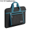 Bolsa impermeável para laptop, bolsa para tablet, pasta portátil para notebook de 13,3 a 14 polegadas, preta e turquesa 11