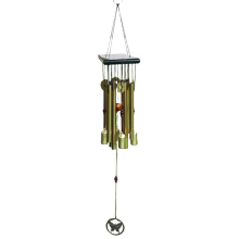 Cloche à vent décorative 26 pouces cloches en bois carillons extérieurs mélodie sympathie décor de jardin cuivre papillon profond