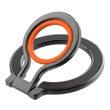 Supporto magnetico per telefono, anello ricaricabile, girevole a 360, pieghevole, con silicone