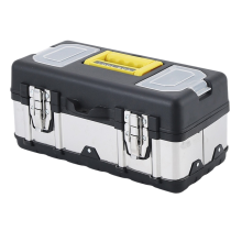 Large Capacity Tool Box Portable Hardware Storage Home Car Repair 20 Inch Stainless Steel