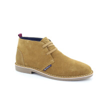 (UK Size 11, Tan) Ben Sherman Hemmings Men's Retro Smart Classic Lace Up Ankle Boots