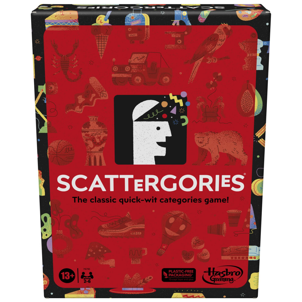 Scattergories - Gioco Classico Per Adulti E Ragazzi Dai 13 Anni In Su, Gioco Da Tavolo Per 2+ Giocatori-image