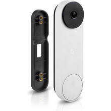 Wasserstein No-Drill Mount Compatible with Google Nest Doorbell (Battery) - Avoid Drilling and Protect Your Walls