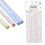 20 Reusable Drinking Straws Plastic 20 CM Pastel 11