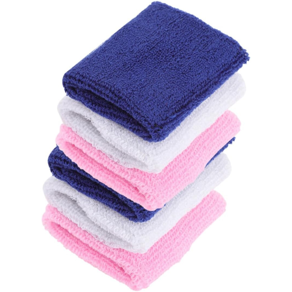 Cloth Wristband Athletic 6pcs Wrist Sweat Bands Elastic Wrist Guard-image-OPC-PGJWMGC-NEW