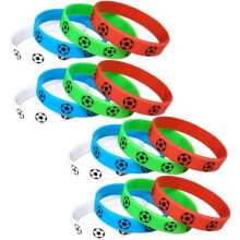 Down Indicator Football Wristband 16pcs Football Silicone Sports Bracelets Soccer Slap Wristband