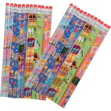Back to School Pencil Bag 36pcs Eraser Top Pencils Boys and Girls Writing Stationery