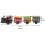 Vintage Tin Wind Up Train with Three Carriages Clockwork Plaything 2