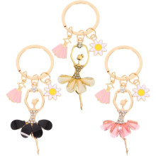 Ballet Dancer Keychain Girl Charm for Valentines Keychains Boys and Girls