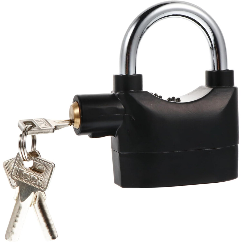1Pc Durable U Shaped Bike Alarm Lock with Security Alarm Heavy Duty Theft Motor Padlock-image-OPC-PGJWP9S-NEW