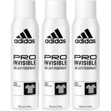 3 x Adidas 48H Anti Marks Antiperspirant Spray 150ml - Pro Invisible