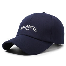 (Dark Blue) Letter Embroidery Balanced Baseball Cap Sun Protection Hat Breathable Peaked
