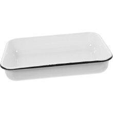 Multifunctional Baking Tray Non-Stick Food Baking Pan Enamel Coating Random Color