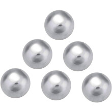 Set of 6 Round Stainless Steel Wine Ice Cubes for Whisky Quick Reusable Cooling Stone