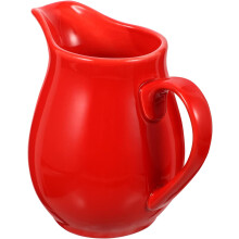 Elegant Red Gravy Boat with Sauce Pitcher Dripless Design for Restaurant Use
