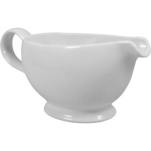 Innovative Boat Shape Gravy Boat Porcelain Sauce Dish for Steak Sauce Modern Style White Ceramic