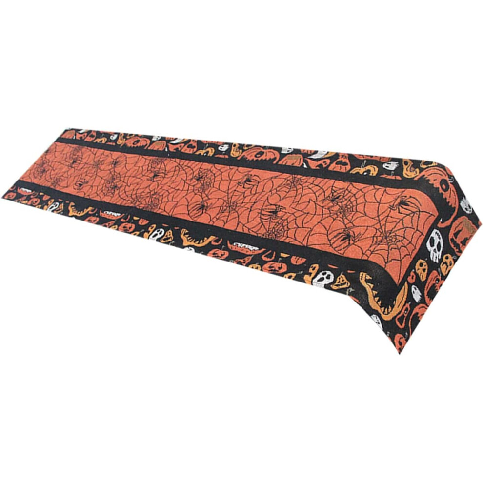Hbhkjs Halloween Placement Spider Web Tablecloth 1Pc Table Flag Placemat Halloween Party Supplies Spider Web Tablecloth