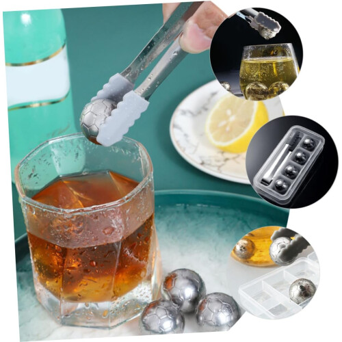 Ice Cube Stainles 5pcs Set Reusable Metal Ice Cubes 1