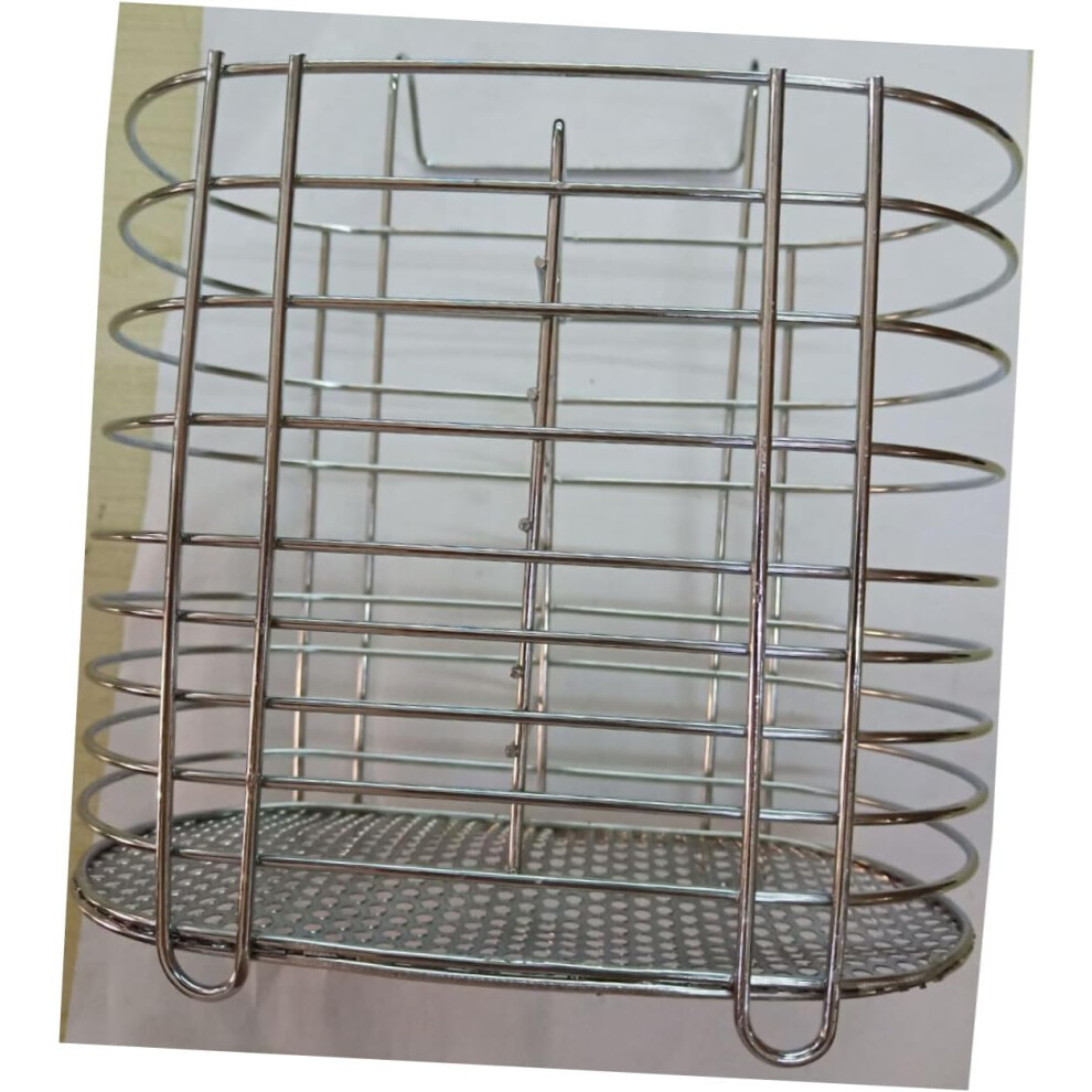 Stainless Steel Chopsticks Holder and Utensil Drying Rack Hollow Out Hanging Rack-image-OPC-PGJWTWB-NEW