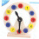 1 Set Colorful Cartoon Wooden Sorting Clock Educational Learning Clock for Fun Numbers Clock Plaything 5