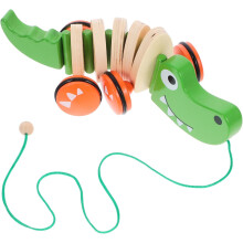 Wooden Car Drag Car Lovely Pulling Car Wooden Pull along Early Education Walking Car Animals Pulling Waddling Walker