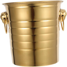 Elegant Ice Bucket for Parties 5l Stainless Steel Ktv Ice Bin Thick Tiger Head Cooling Beer Ice Bucket