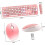 Wireless Keyboard and Mouse Punk Style Gaming Keyboard and Mouse USB Wireless Computer Accessories 2