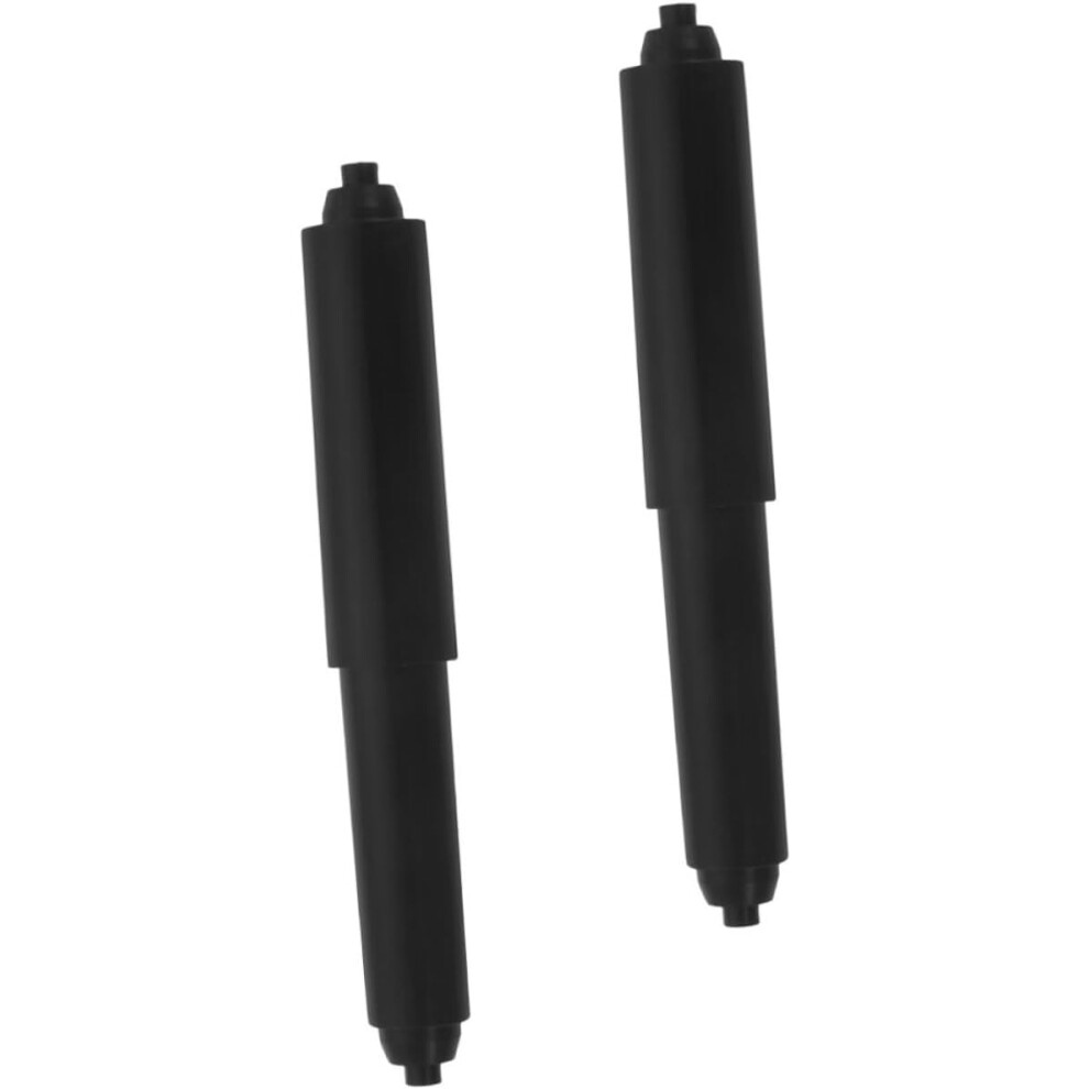 Hotel Style Black Axis Toilet Spring Paper Roller Rod 2pcs Sturdy Plastic Easy to Use-image-OPC-PGJWYTJ-NEW