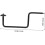 2Pcs Camera Wall Bracket Heavy Duty Camera Mounting Bracket for Trail Cameras Iron Hook 7