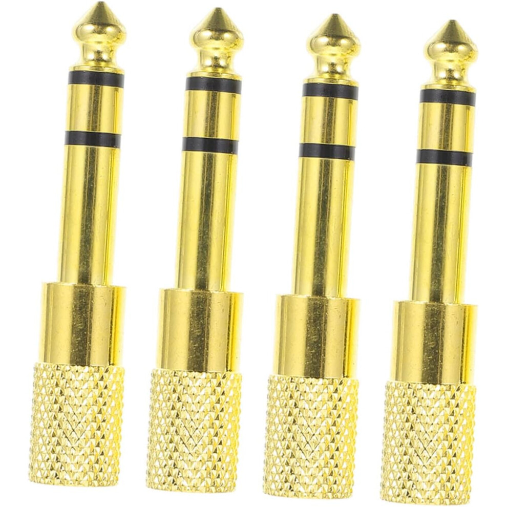 Headphones Jack Adapter Audio Jack 4 Pack 6.5mm to 3.5mm Audio Connector Jack Adapter-image-OPC-PGJX2D2-NEW