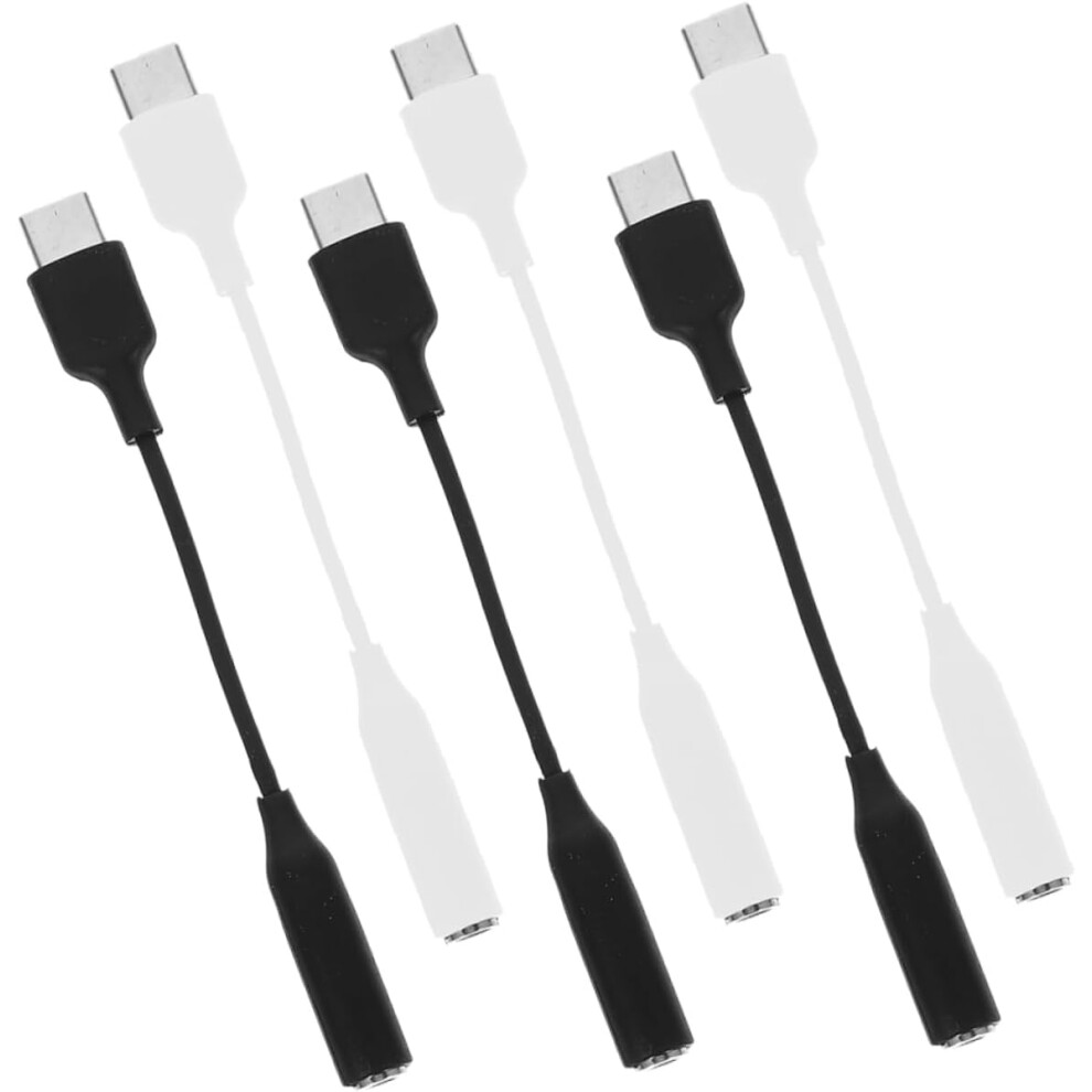 Hkhbjs Type-C To 3.5Mm Headphone Audio Adapter 6Pcs Type-C Earphone Adapter Cable For Note10/S20