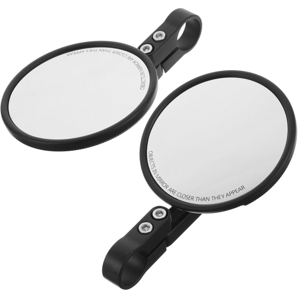 Motorcycle Rear-View Mirror Handlebar Mounts 2 Pcs Rotatable Adjustable Wide Angle Rearview Mirrors 5426217778603