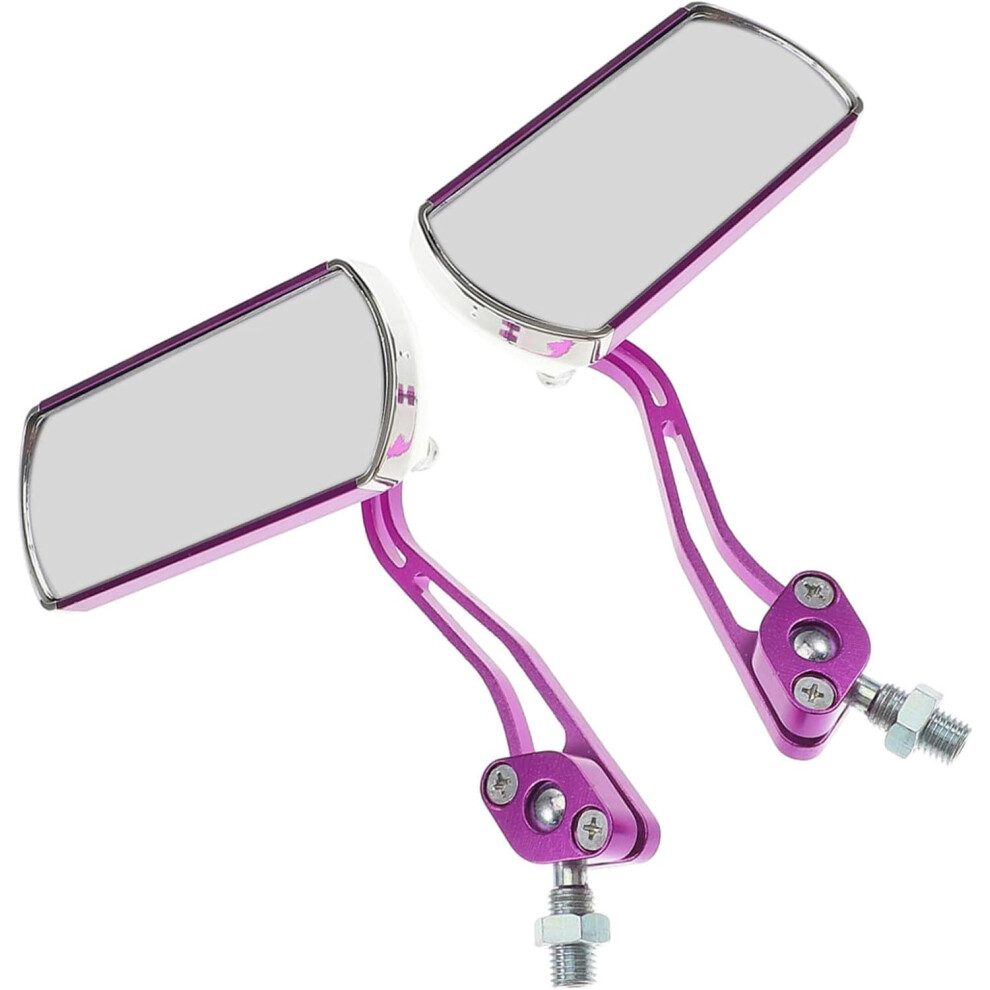 Motorcycle Rear View Mirrors 2Pcs Bike Mirrors For Electric Scooter Bike Multifunctional Mount Angle Adjustment 5426217778818