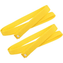 2PCS Martial Arts Belt Set Comfortable Cotton Taekwondo Belt Yellow Karate Belt for Uniforms