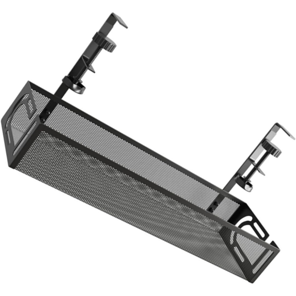 Desk Desk Wire Management Rack Black Wire Organizer Cord Holder For Office Desk 5426217794764