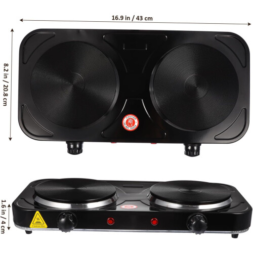 Hot Plates for Cooking Electric Double Burner 2000w 1