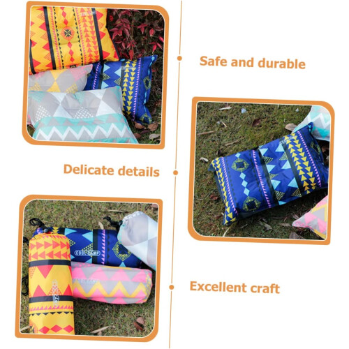 Multi-Function Pillow Inflatable for Camping Travel Car Office Home Safe and Comfortable Ethnic Design 1