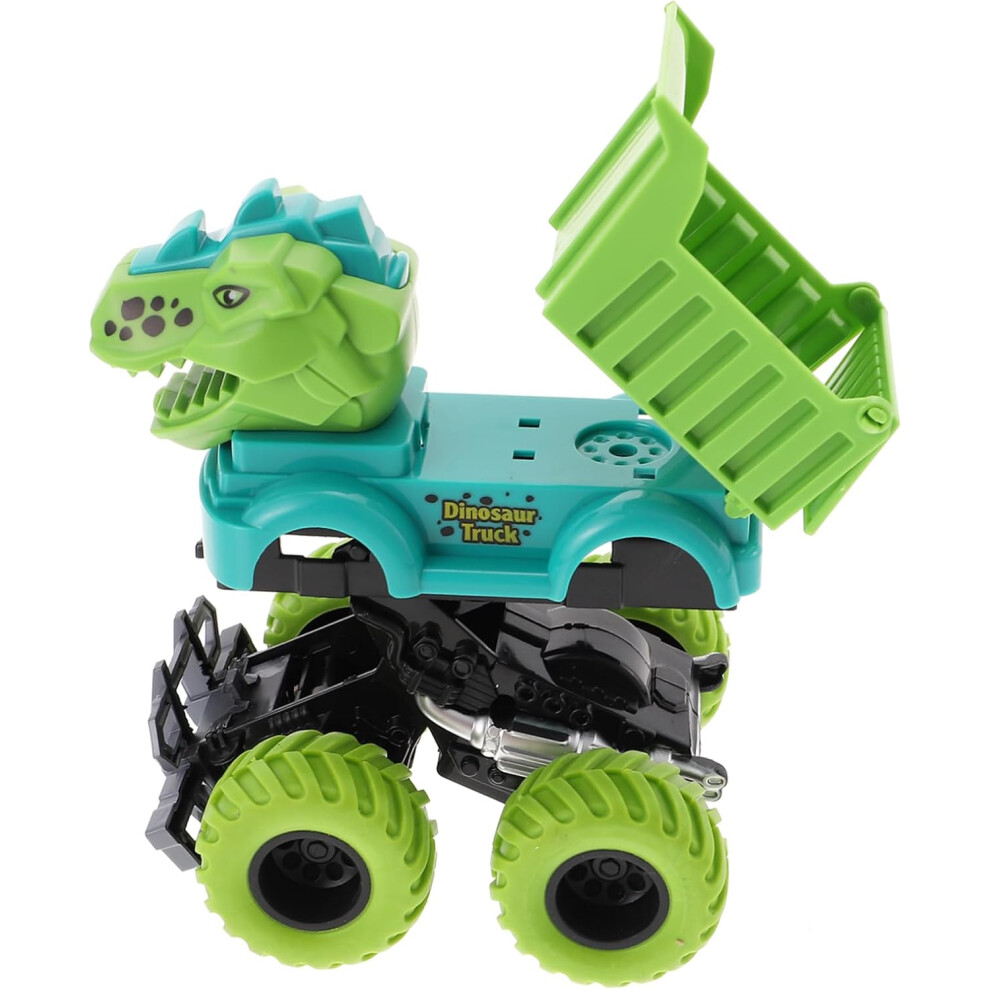 Cartoon Dinosaur Transforming Inertial Pull Back Engineering Car-image-OPC-PGJXCZS-NEW
