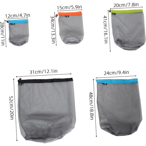 Custom Travel Bag for Outdoor Compression Sack Drawstring and Mesh for Hiking 1