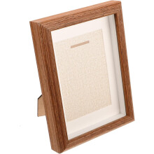 Medal Display Case Soft Padding Frame for Medals 139mm Coffee Finish Photo Frame Display Shadow Boxes for Runners