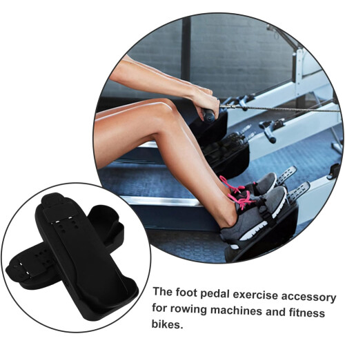 Plastic Foot Pedal for Rowing Machine Replacement Exercise Bile Pedals Comfortable Grip 1