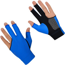 Glove 3 Fingers Gloves Snooker Glove Anti-slip Elastic Breathable Large Size Blue Cue Glove Finger Glove Comfortable