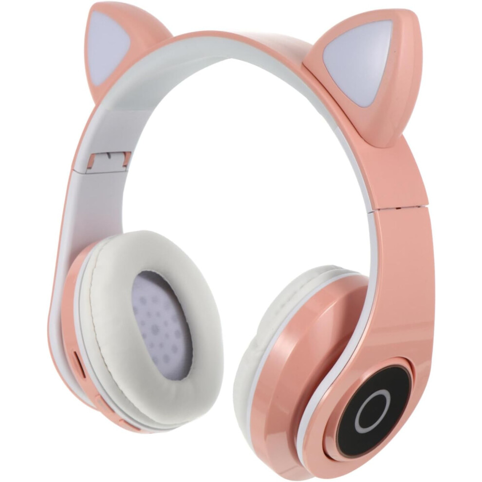 Wireless Gaming Headset With Cat Ear Design Adorable Foldable Headphones Rechargeable Over Ear Headset For Gaming And Music 6426217861045